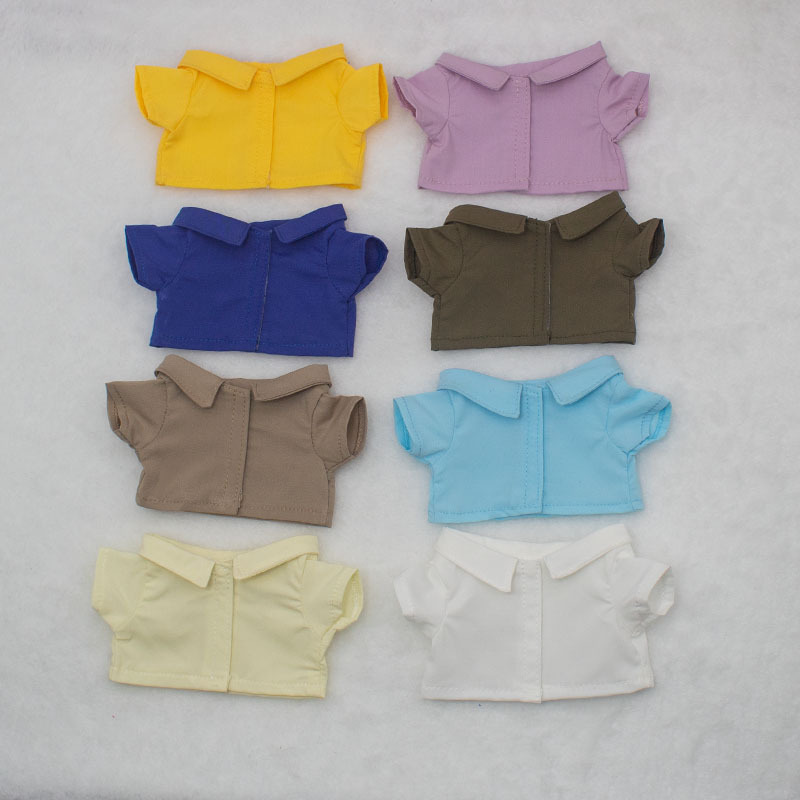 10cm doll 15cm20CM shirt cotton doll doll inside shirt outside solid color shirt wholesale Cheap