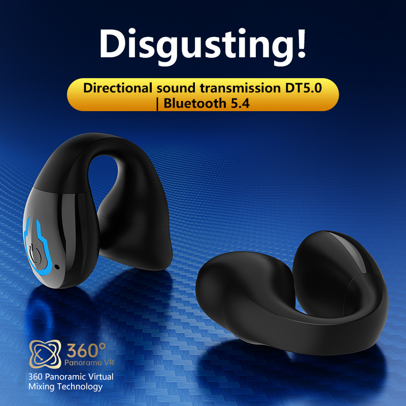 GD12 Bluetooth headset new single-ear clip-on ear clip-on semi-in-ear CE FCC running quantity model foreign trade cross-border