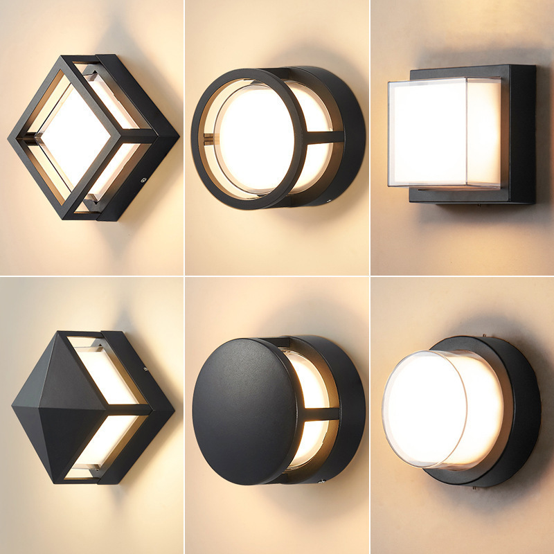 Led Waterproof Wall Lamp Villa Garden Courtyard Balcony Outdoor Corridor Aisle Moisture-Proof Door Night Light Wall-Mounted Led Waterproof Wall Lamp Villa Garden Courtyard Balcony Outdoor Corridor Aisle Moisture-Proof Door Night Light Wall-Mounted