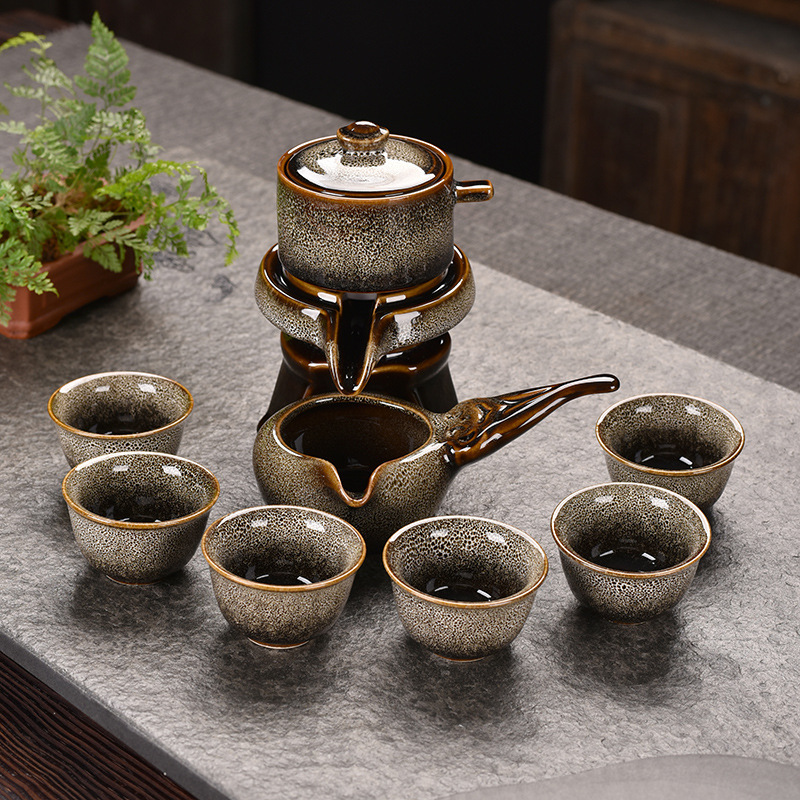 Rabbit Kiln Change Automatic Tea Set Home Office Lazy Tea Set Tea Maker Cross-border E-Commerce Explosions Kitchenware