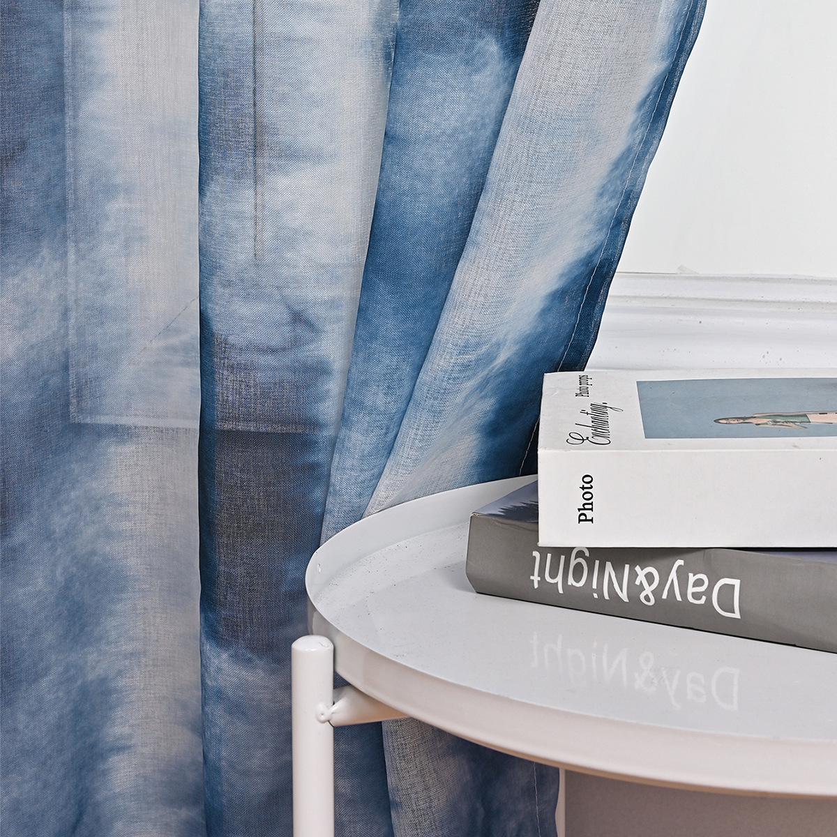 2025 nuevo All Dolly Tie-Dye cortinas a rayas ventana cortinas balcón sala de estar dormitorio protección solar cortinas opacas terminadas