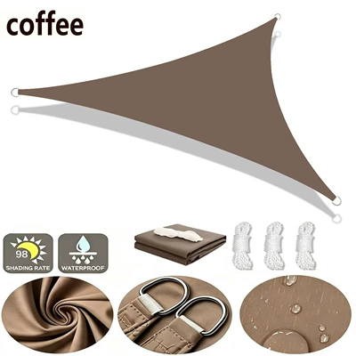 Patio Sunshade Canopy, Avtomobil yan çətirləri - brown-2x2x2m