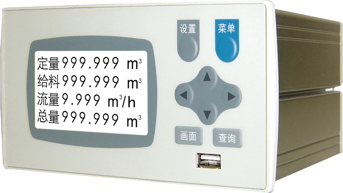 液晶显示定量控制仪,脉冲信号输入,定量加注, 智能定量控制记录仪