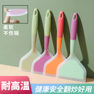 Silicone Spatula for Pancakes, Non-Stick Pan Special Kitchen Utensils, Tamagoyaki Household Non-Damaging Pan, High Temperature Resistant Cooking Spatula, Pancake Spatula