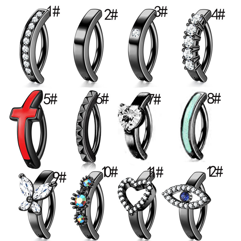 Piercing per ombelico liscio unisex in acciaio inossidabile semplice e alla moda, in vendita transfrontaliera_voghion.com