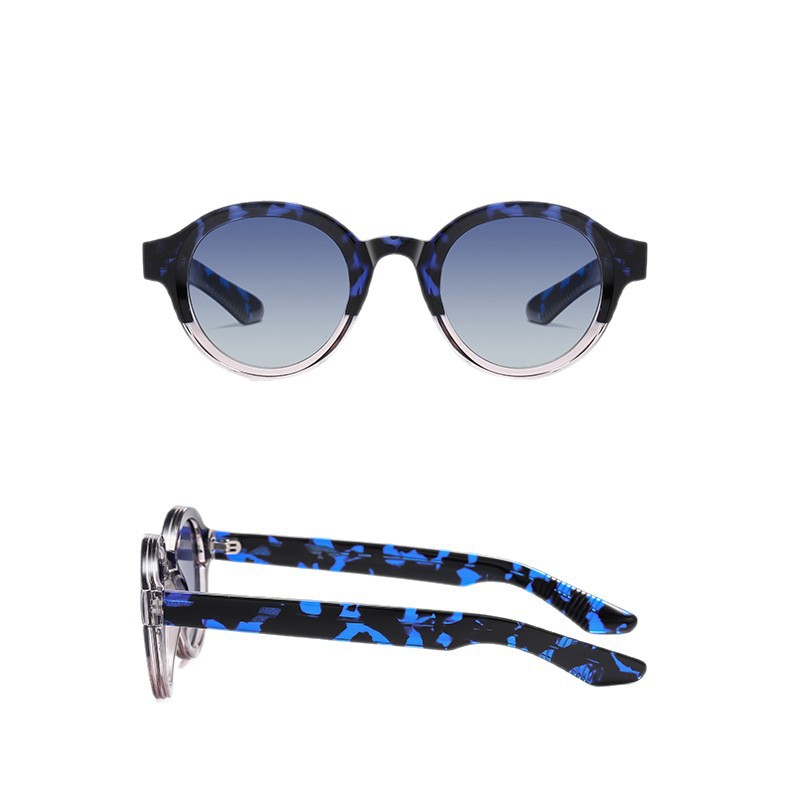 Placa hecha a mano anti-azul gafas de luz S31106 moda Carey retro conducción gafas de sol polarizadas gafas de sol redondas