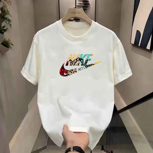 2025 new blockbuster fashion brand American T-shirt men's summer design printed short-sleeved casual sports all-match