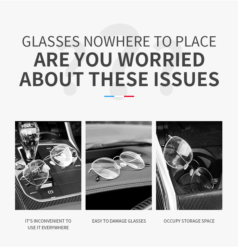 New car glasses clip car multifunctional sun visor clip bill coin storage sunglasses bracket sunglasses