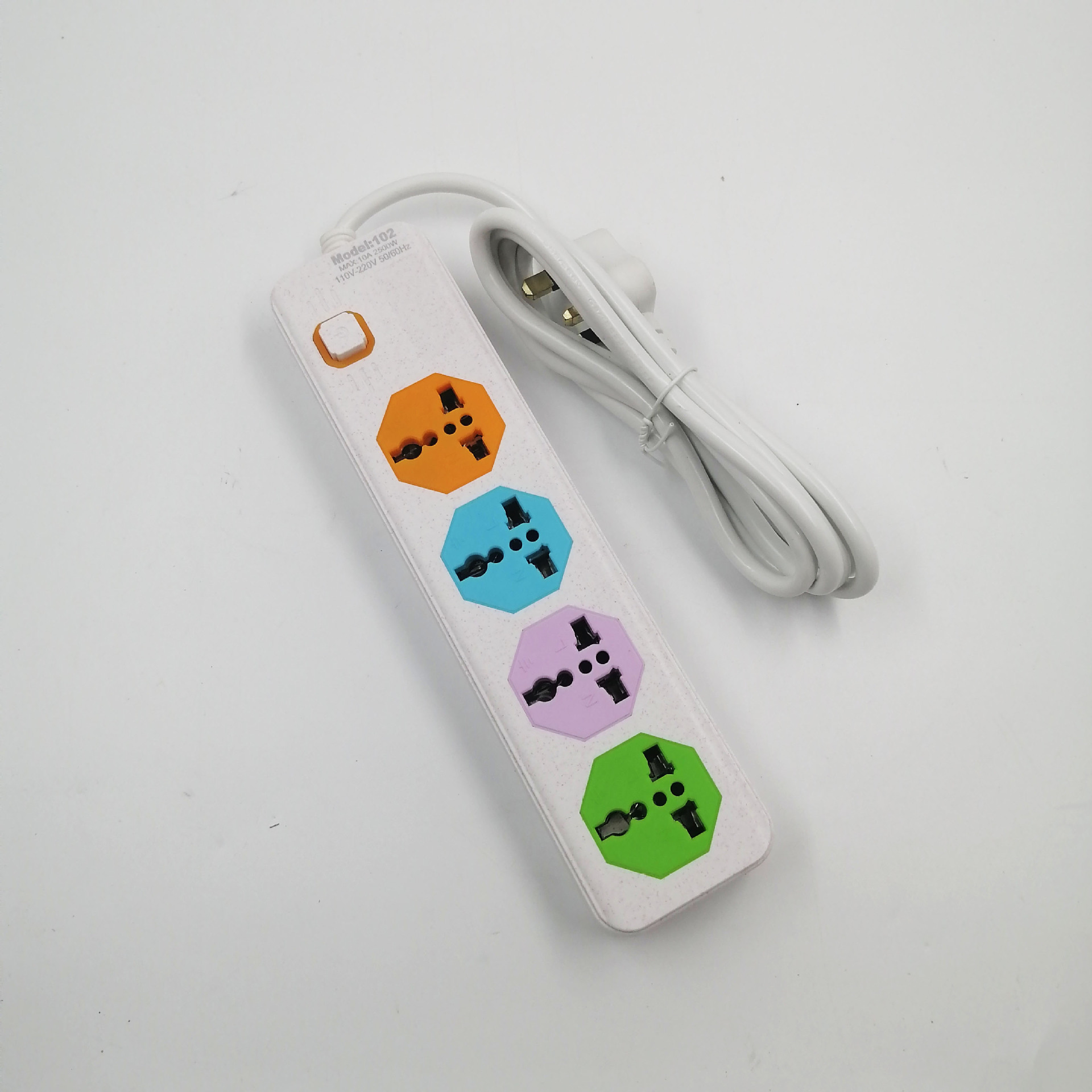 Jinmin blanco británico de tres posiciones de múltiples funciones de agujero con interruptor de fila enchufe de remolque junta de cableado cabeza Xiaoying image 8