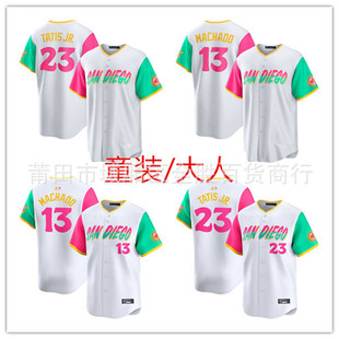 San Diego Padres San Diego Padres Male 13 #   Machado Baseball Uniforms Jersey