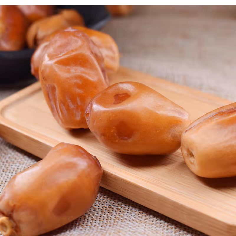 Wholesale 500g Iraqui Yellow Dates Delivered, Dubai Desert Bread Honey Dates Snack Golden Dates