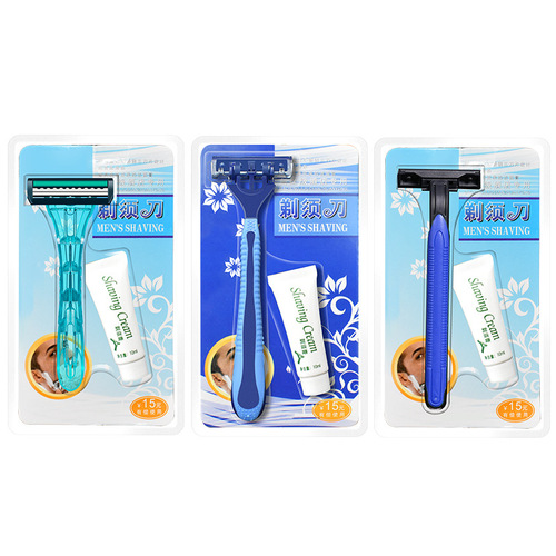 Factory direct sales of paid supplies razor wholesale hotel guest room disposable supplies razor set