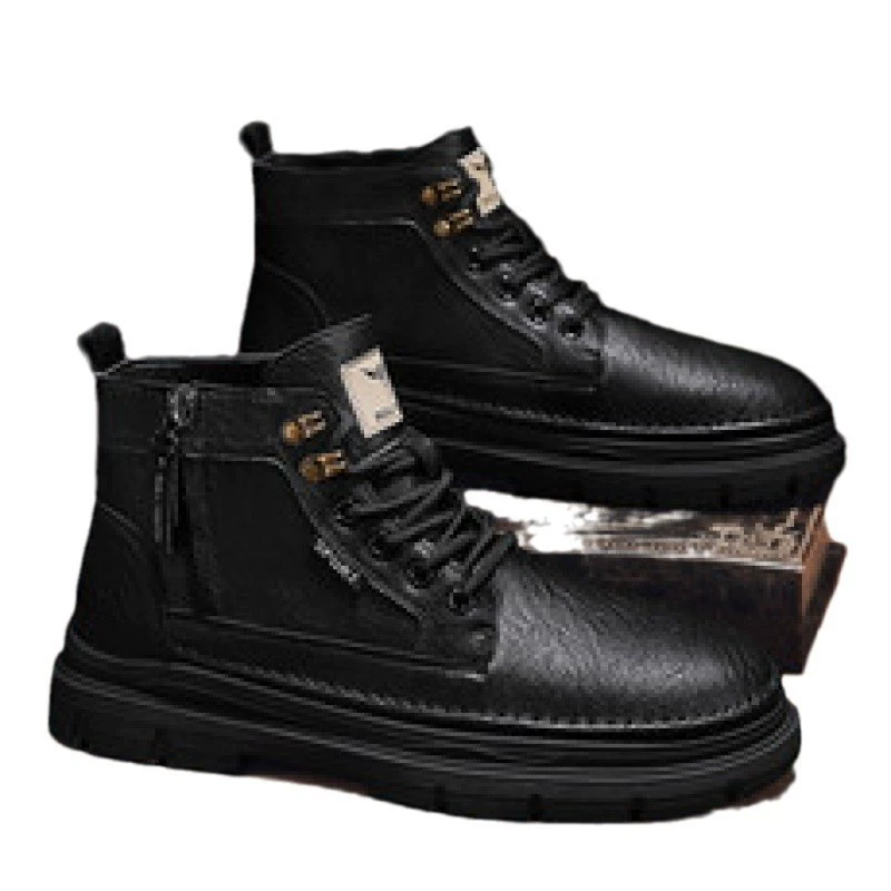 Ботинки‑анкл (Martens) — кожаные повседневные и рабочие, осенние, размеры 39–44