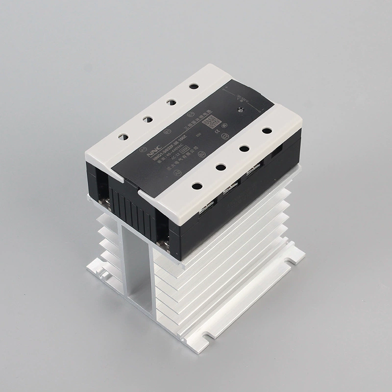 Three-phase solid state relay radiator base aluminum sheet electronic radiator aluminum profile aluminum alloy processing profile