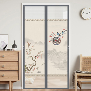Summer Anti-mosquito Door Curtain New Style Household Magnetic Self-adhesive Velcro Multi-function Window Screen Mesh Door Curtain Universal for All Seasons