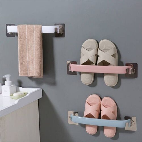 Towel rack, bathroom punch-free hanging rack, toilet slipper rack, multi-functional pot lid rack, bathroom towel rack