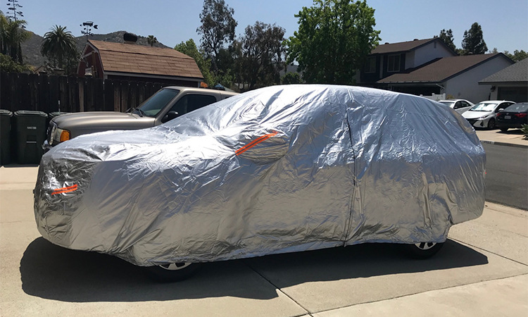 Spot Four-Season Universal Car Cover Plus Cotton Aluminum Mold Car Cover Waterproof and Dustproof Car Sunshade and Sun Protection Car Cover