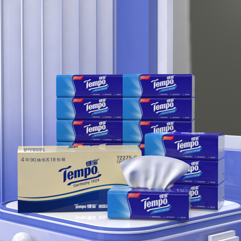 Tissue T2275-C 90-drawer 4-layer Vida fragrance-free 18 packs/box