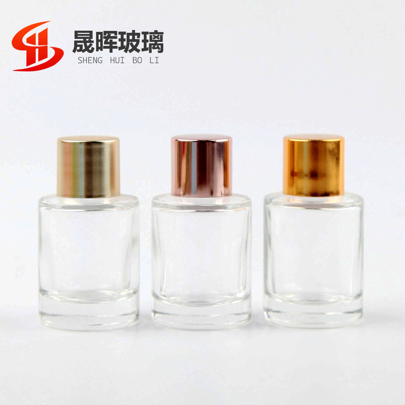 现货供应30ml直圆厚底精华液瓶平肩精油滴管瓶透明玻璃瓶|undefined