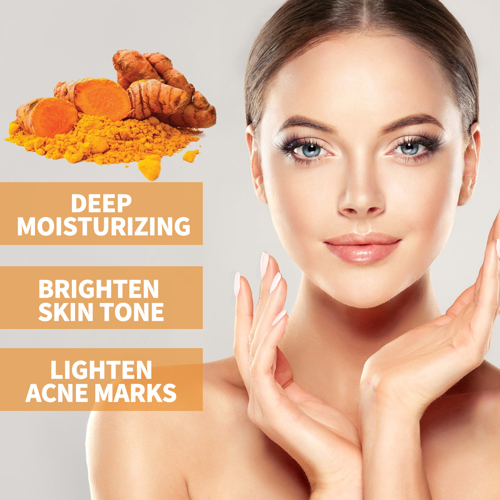 West & Month turmeric facial essence hydrating moisturizing fading spots acne marks brightening moisturizing skin essence