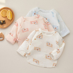 Newborn Half Back Shirt, Newborn Baby Clothes, Autumn and Winter Thin Cotton Infant Clothing, Baby Clothes, Monk's Robe Baby Clothes