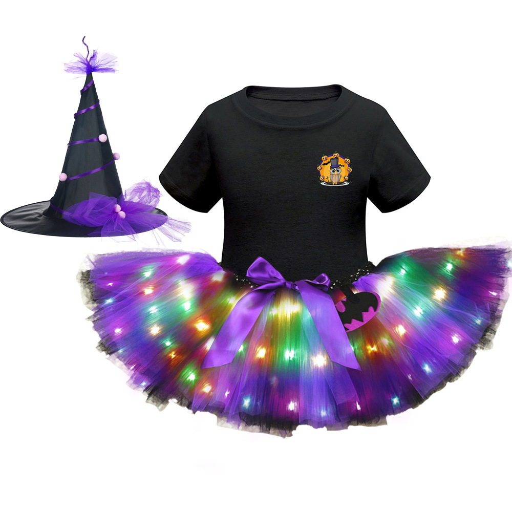 Хэллоуин светодиодный костюм с короткими рукавами 17