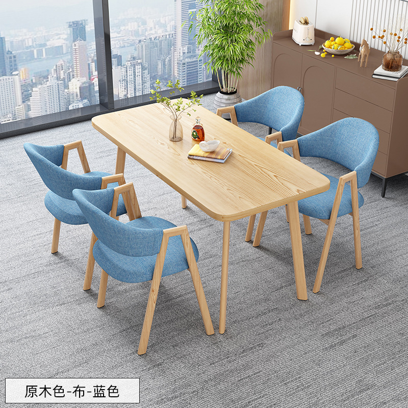 北欧の長方のテーブルは簡単で、業務的に接客します。