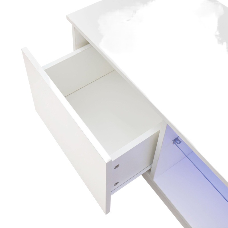 [Luz vida hogar] moderno minimalista TV gabinete mesa de café sala de pared gabinete fabricante LED TV gabinete