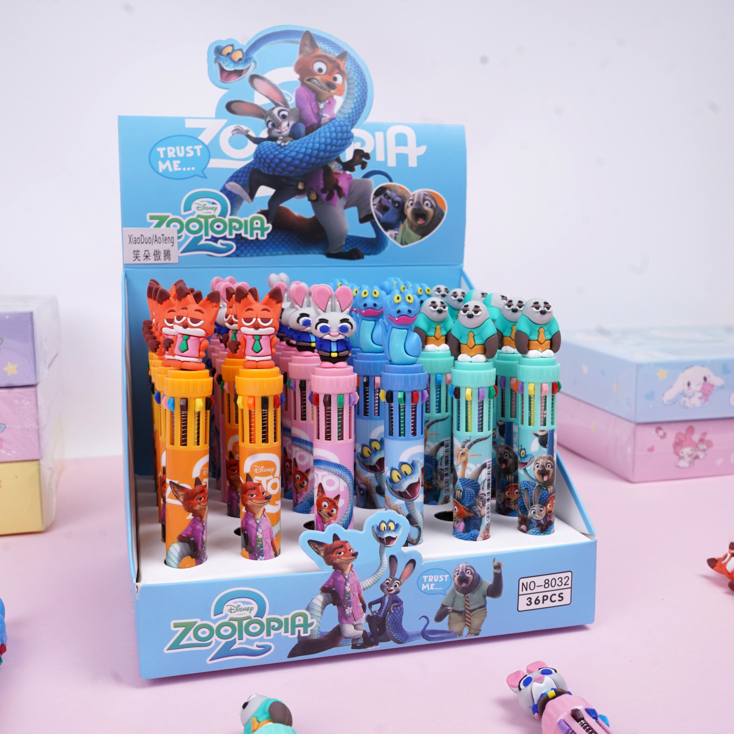 KP - 23006 princesa pony dibujos animados colección de bolígrafos multicolores chicas adorables bolígrafos de 10 colores estudiantes