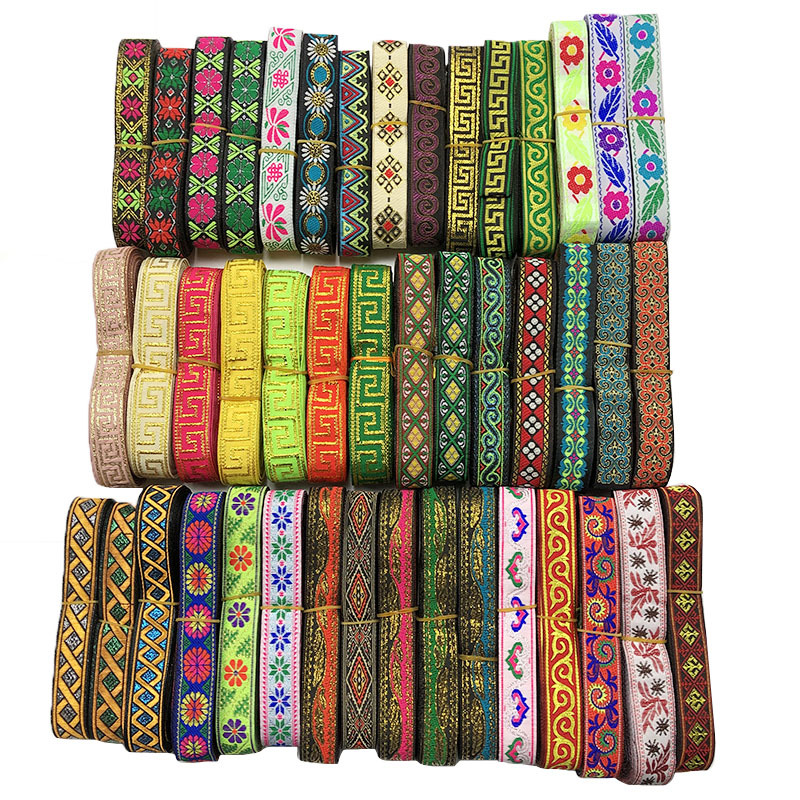 2cm壮族苗族 少数民族电脑提花织带 DIY花边服装辅料配件花边lace