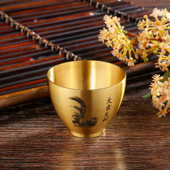 Brass teacup pure copper cup craft wine cup antique office decor decor teacup water cup wholesale home use for