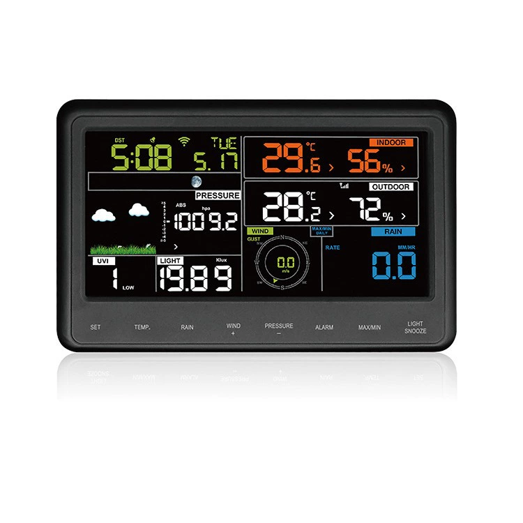 Солнечная Метеостанция WH2950 может подключать ПК 433 МГц беспроводной Метеорологический прибор машина прогноза погоды