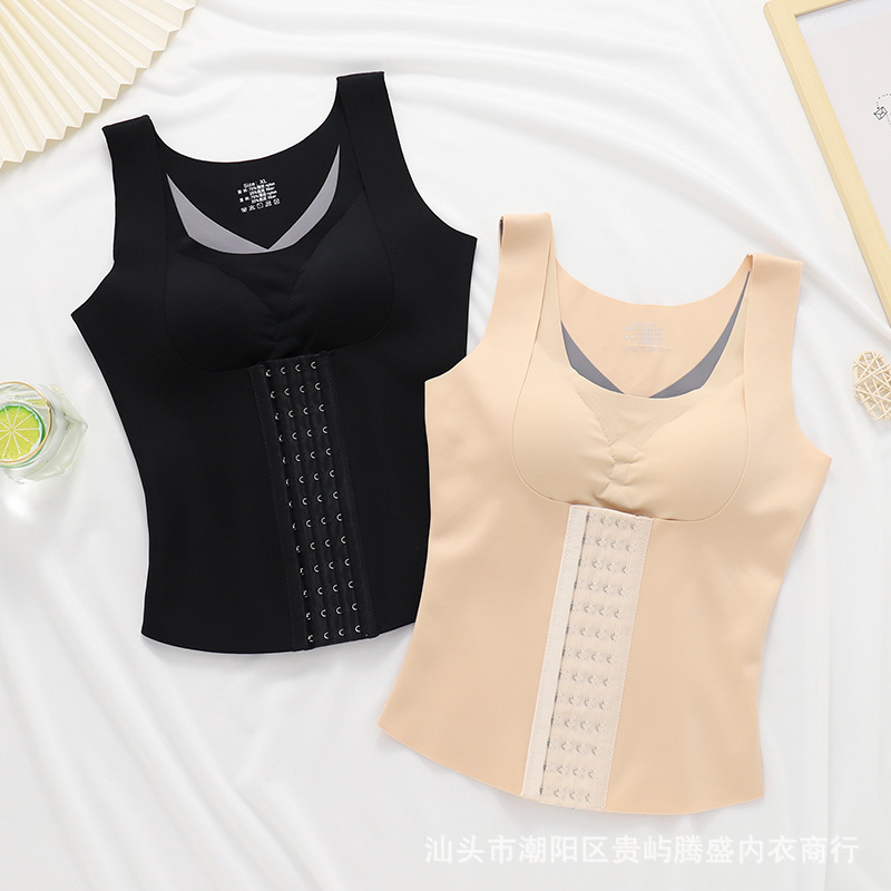2022 Otoño e Invierno actualizado espalda corrección ropa interior cintura que forma la ropa 4 filas 13 botones actualizado Quantum ropa interior sin costuras