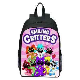 New Printed smiling critters Bobby Smile Animal Schoolbag Cartoon Backpack for Primary School Students