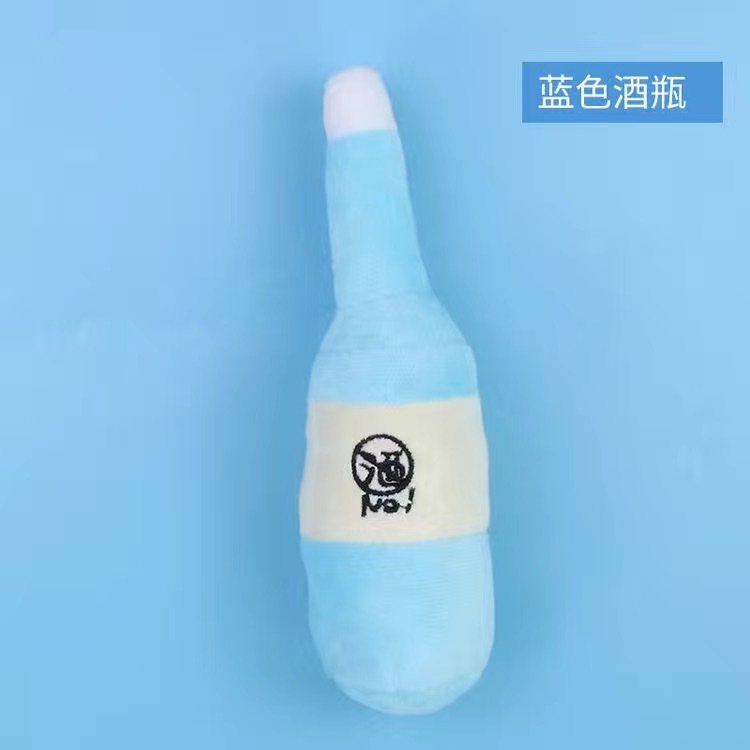 Mascota que suena perro de juguete de peluche de juguete zanahoria plátano pollo pierna ventilación mordedura molar sonando traje de juguete image 25