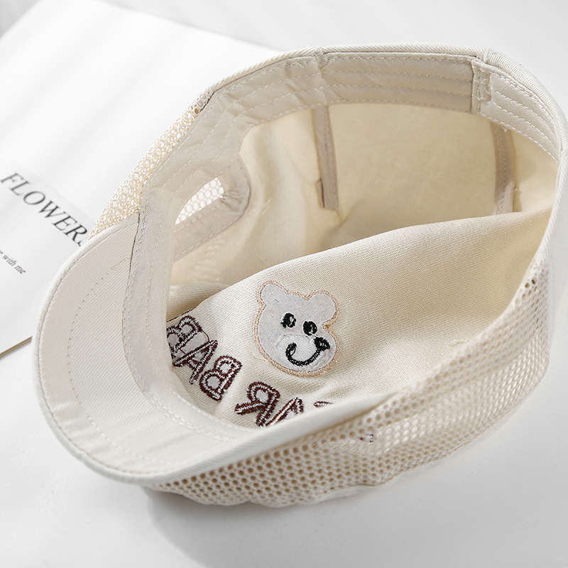 Baby Berry Sombrero de verano protector solar fino para niños, sombrero de visera, sombrero de entrada delantera, malla para niños, sombra transpirable