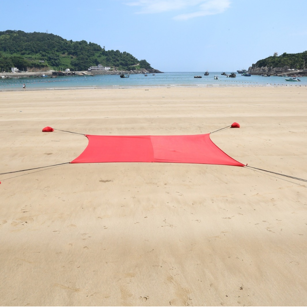 Ventas calientes camping playa Leika cortina solar impermeable al aire libre 2 * 2 / 3 * 3 metros cuerda de tracción