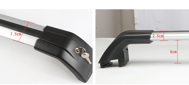 Qianming Car Roof Shark-Style Crossbar Luggage Rack Universal for Suv, Mpv, Microcars, and Sedans