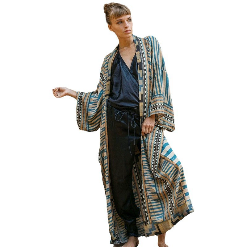 Длинный пляжный кардиган, накидка, для импорта, защита от солнца