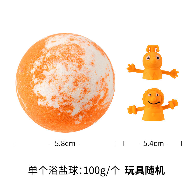 国境を越えた指セット玩具バス塩ボール100gの指が子供の入浴用品精油SPAバスボールを着ている|undefined