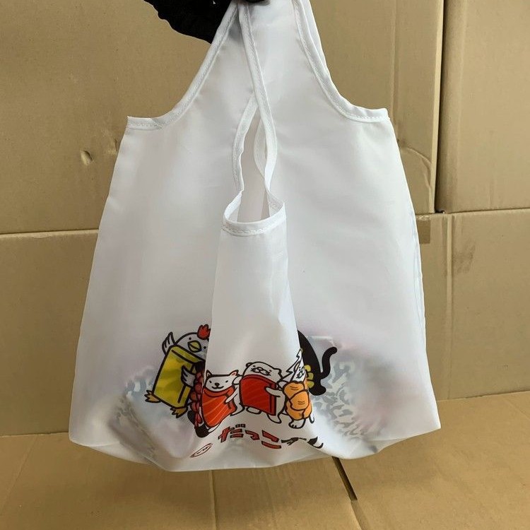 Cartoon foldable waterproof handheld shopping bag