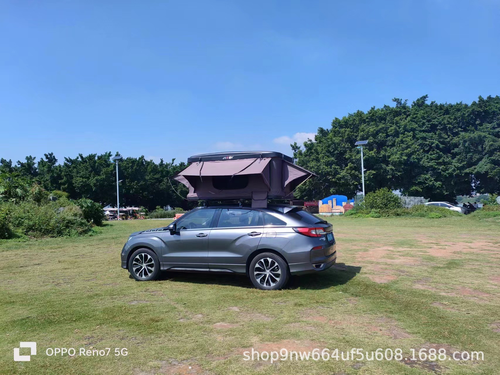 Automatic Pop-Up Car Roof Tent for Self-Driving Tours, Hard Shell Outdoor Sedan Pickup Suv Camping