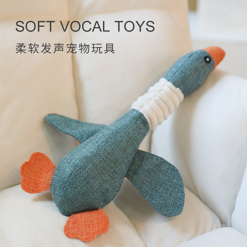 人気のペットの大きなガチョウの音のおもちゃ、魚を触ったり噛んだりするペット用品、歯のクリーニング、インタラクティブなトレーニング、減圧ペット人形|undefined