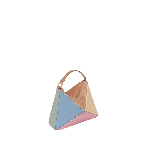 Turkish Minority Design  New Trendy Fashion Triangle Rhombus Splicing Folding Bag Crossbody Single Shoulder Women's Bag Bags 