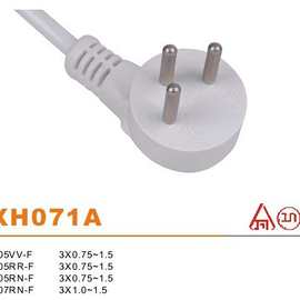 日本·以色列插头电源线日本带接地鱼夹电源线日本防雨插头二三芯