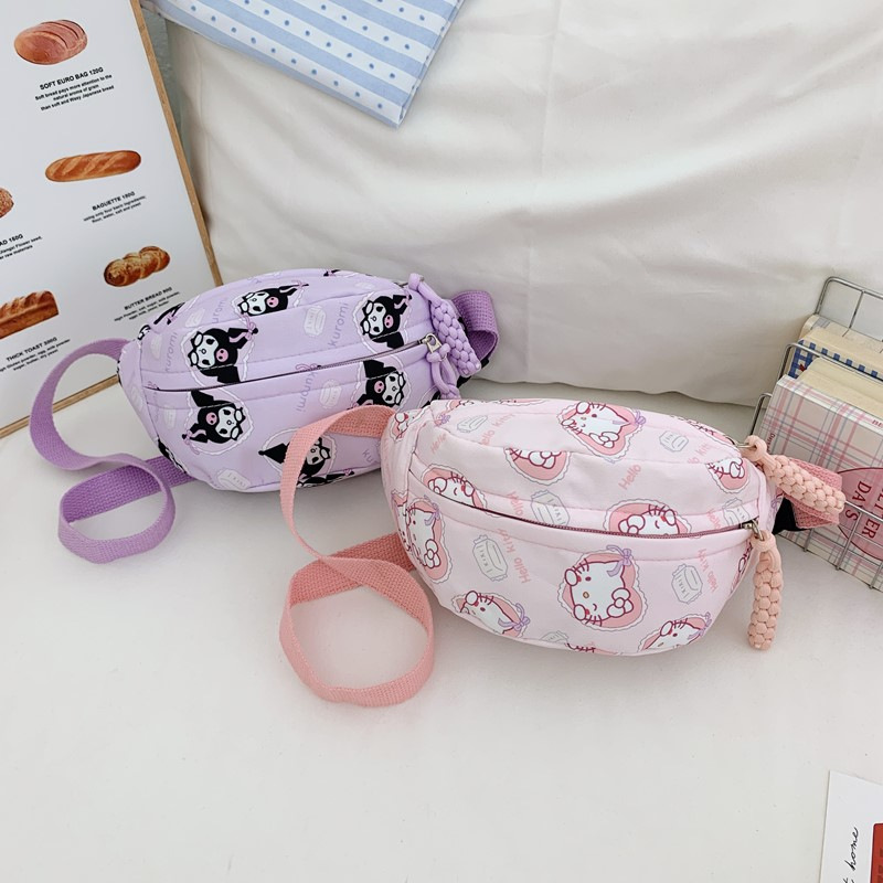 Korean Style Children's Chest Bag Cartoon Cute Crossbody Bag for Boys and Girls Fashionable Travel Waist Bag Kindergarten Baby Shoulder Bag