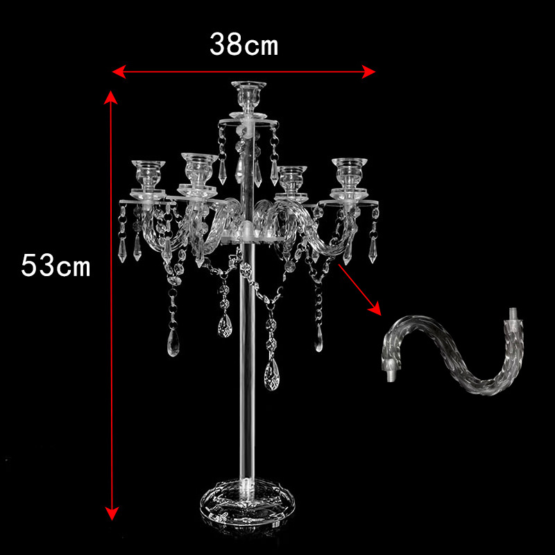 Candelaria de 5 cabezas (tubo de codo torcido)