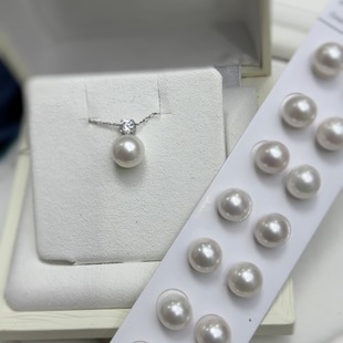 July Pearl 10-11 Freshwater Zhengyuan Princess Strong Light Diana Pendant Temperament Chinese Light 925 Silver