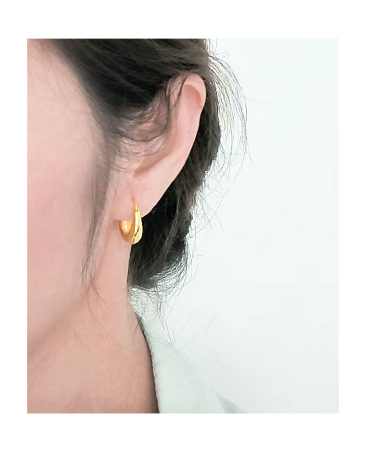 925 Sterling Silver Material 1 Pair 925 Sterling Silver 925 Sterling Silver Earrings U Shape Earrings