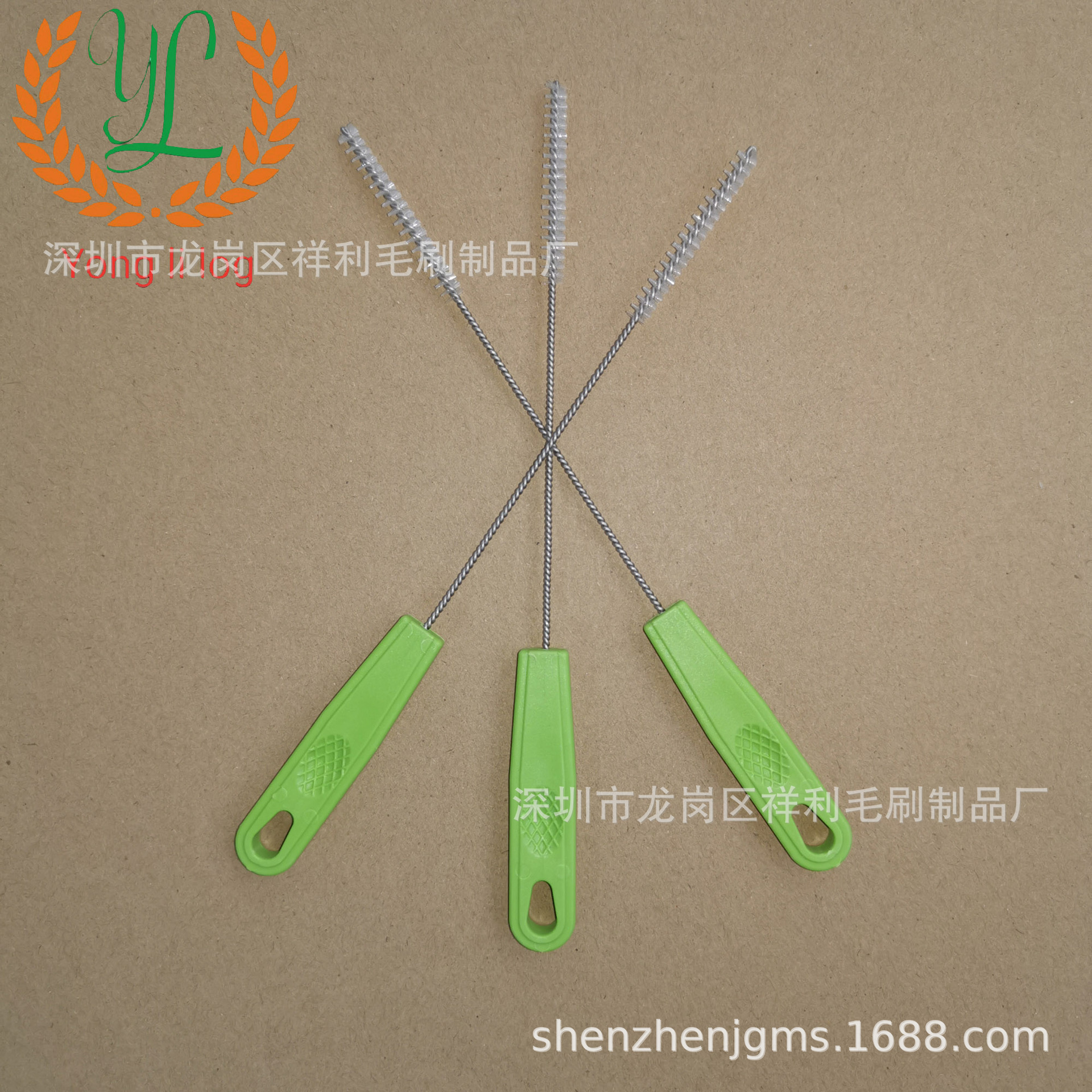 精致环保手柄平头刷 清洁管道尼龙刷 睫毛刷 各种大小平头刷